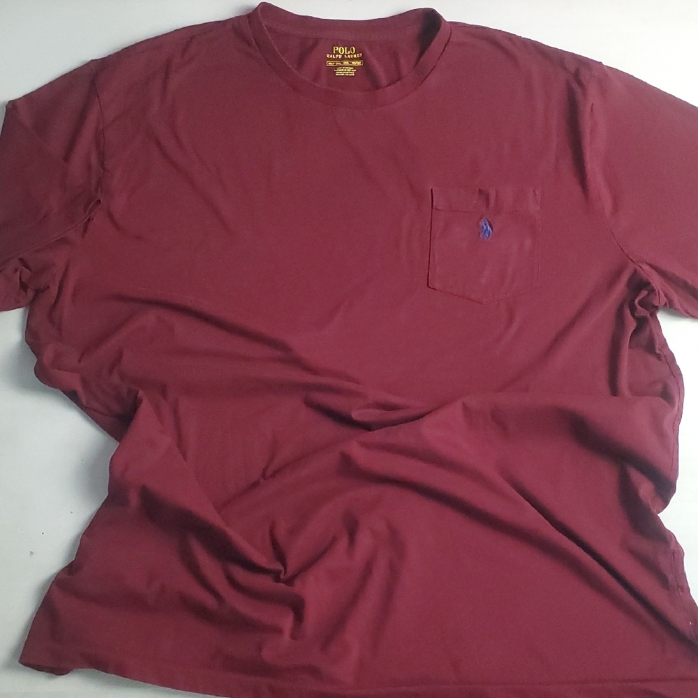 Polo by Ralph Lauren Men's Maroon T-Shirt